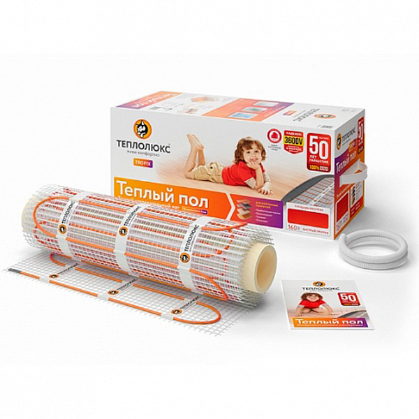 Мат нагревательный \"Теплолюкс\" Tropix МНН 1920 Вт/12,0 кв.м - Спец-Альянс